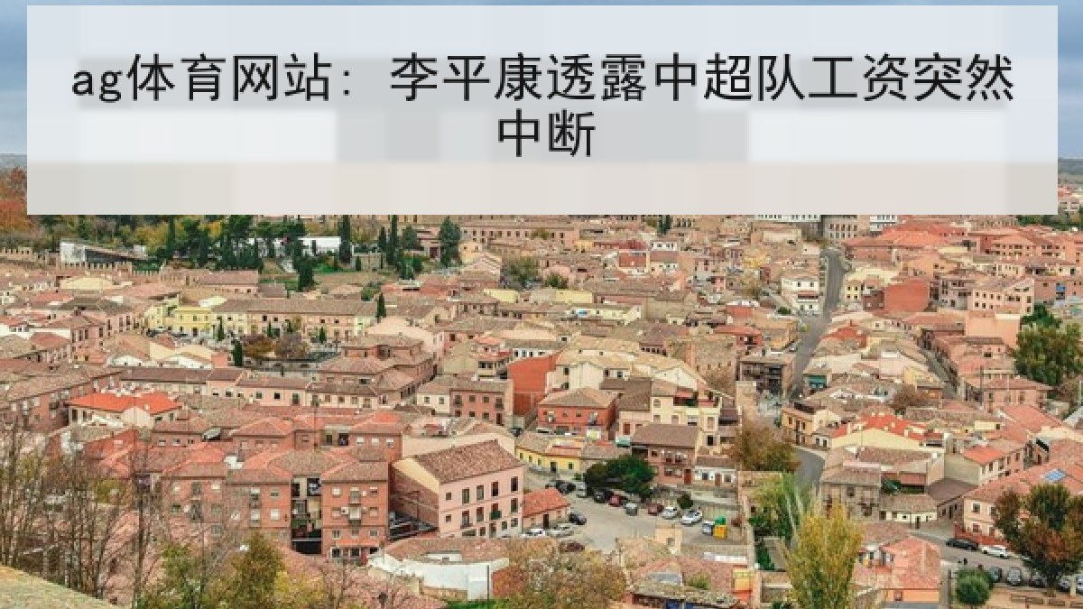 ag体育网站: 李平康透露中超队工资突然中断